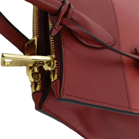 prada paradigme red|Paradigme leather handbag Prada Red in Leather .